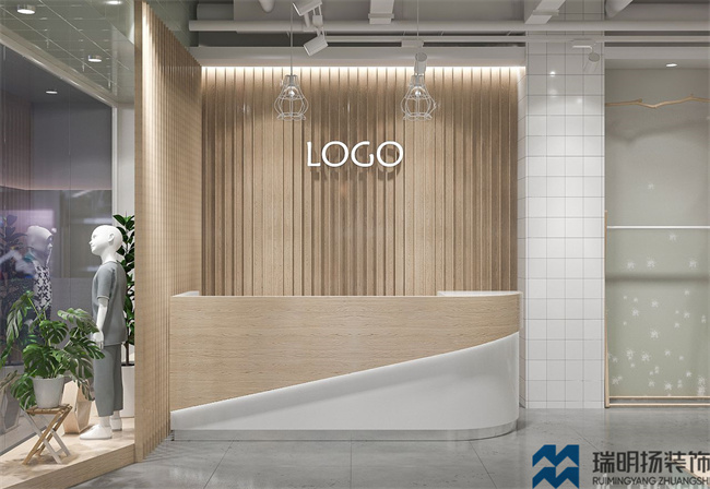 童裝店裝修設(shè)計效果圖-小清新童裝店設(shè)計